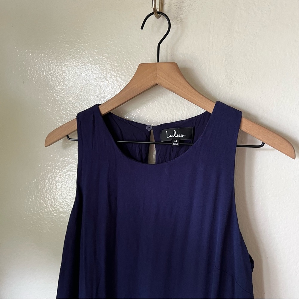 Lulus | Sassy Sweetheart Navy Blue Shift Dress - Picture 3 of 7